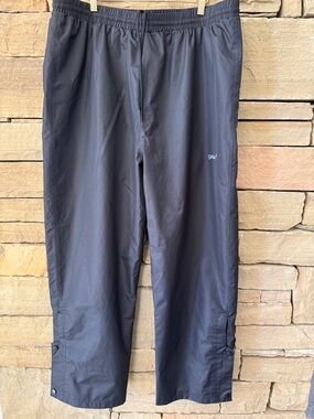 Gelert StormLite 5000 Waterproof Rain Pants Women’s US 14/16 Black Snap Leg Hike